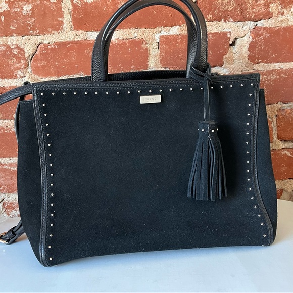 Kate Spade Black suede handbag - Picture 2 of 5